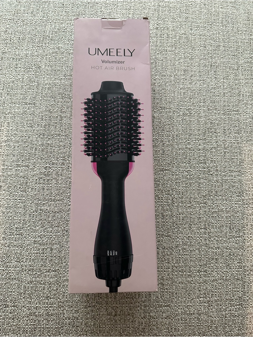 Umeely New Black and Pink Volumizer Hot Air Brush